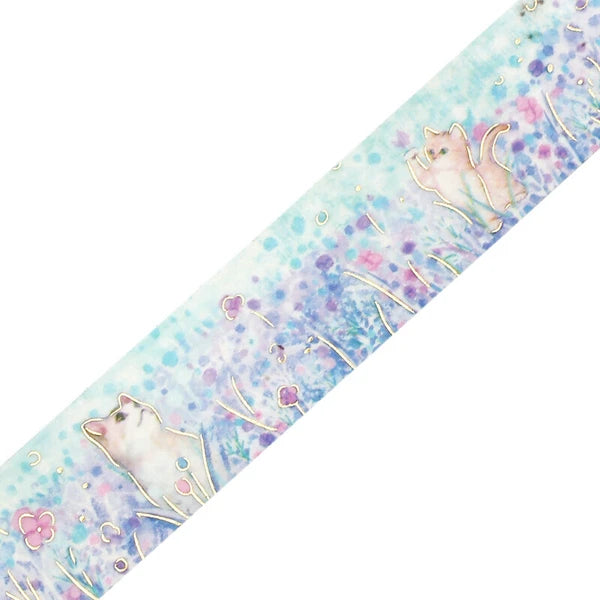 Small Friends - Flowers and Cats Washi Tape