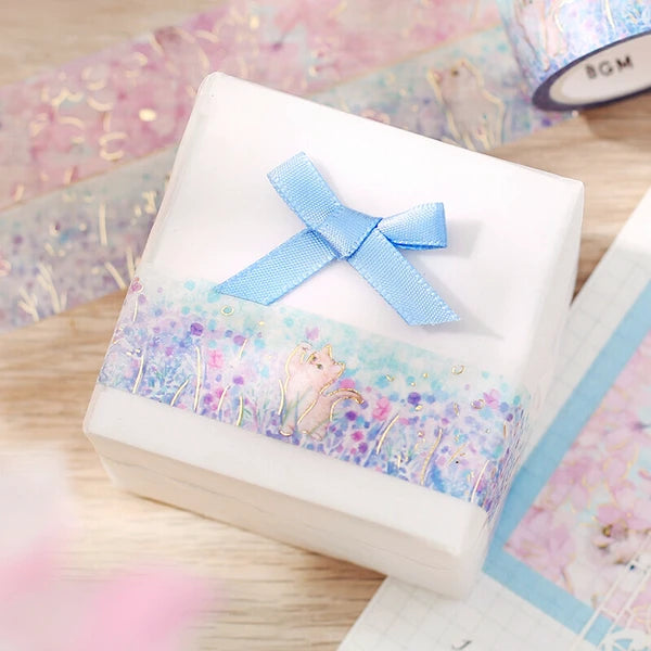 Small Friends - Flowers and Cats Washi Tape