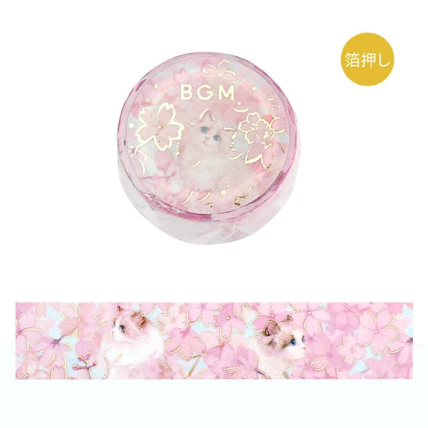 Blossom - Flowers and Cats Washi Tape