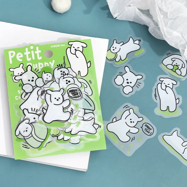 Petit Puppy Sticker Pack - Green
