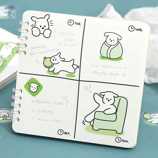 Petit Puppy Sticker Pack - Green