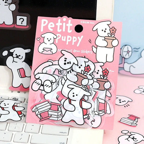 Petit Puppy Sticker Pack - Pink