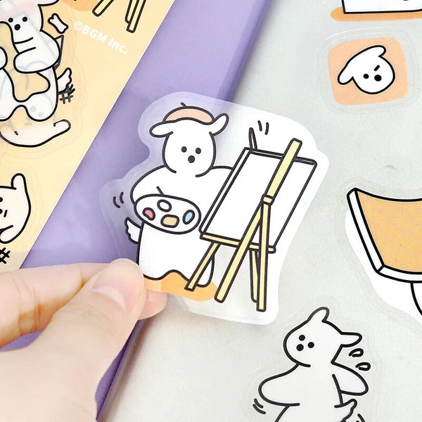 Petit Puppy Sticker Pack - Yellow