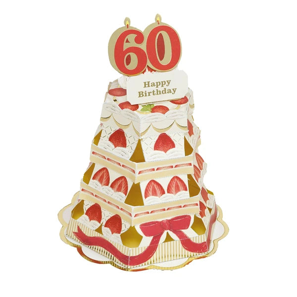 Custom Number Birthday Cake - Pop Up Card