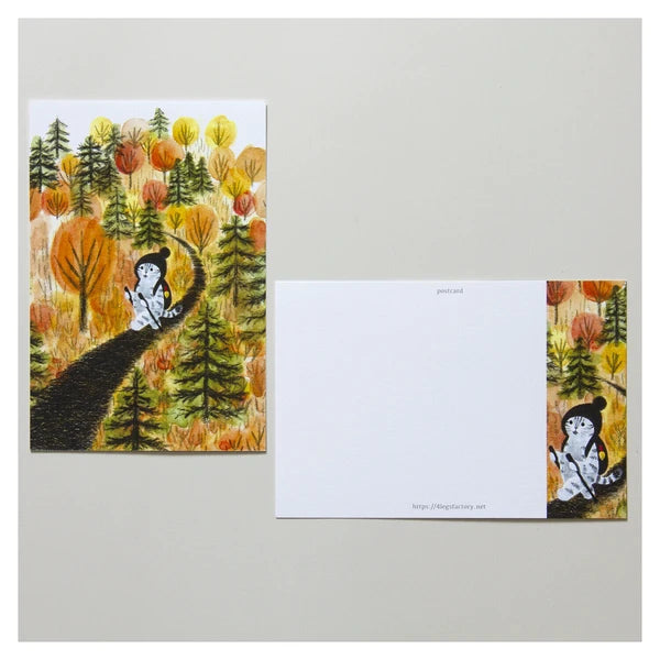 Autumn Walk - Postcard