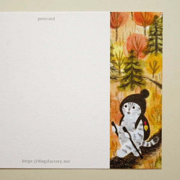 Autumn Walk - Postcard