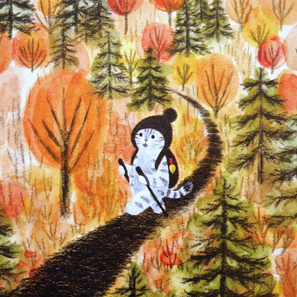 Autumn Walk - Postcard