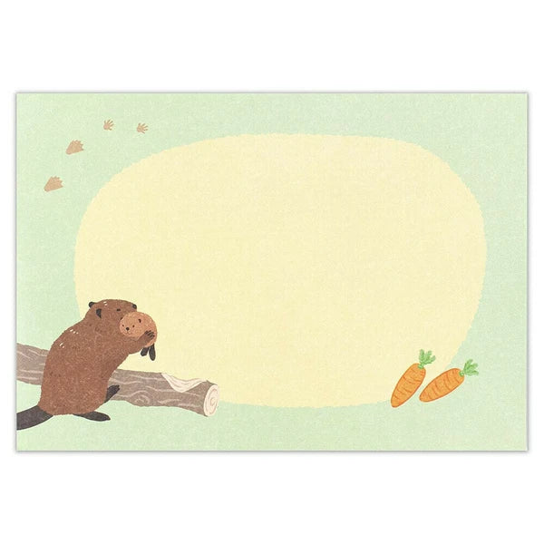 Beaver - ZOOm in Animals Mini Letter Set