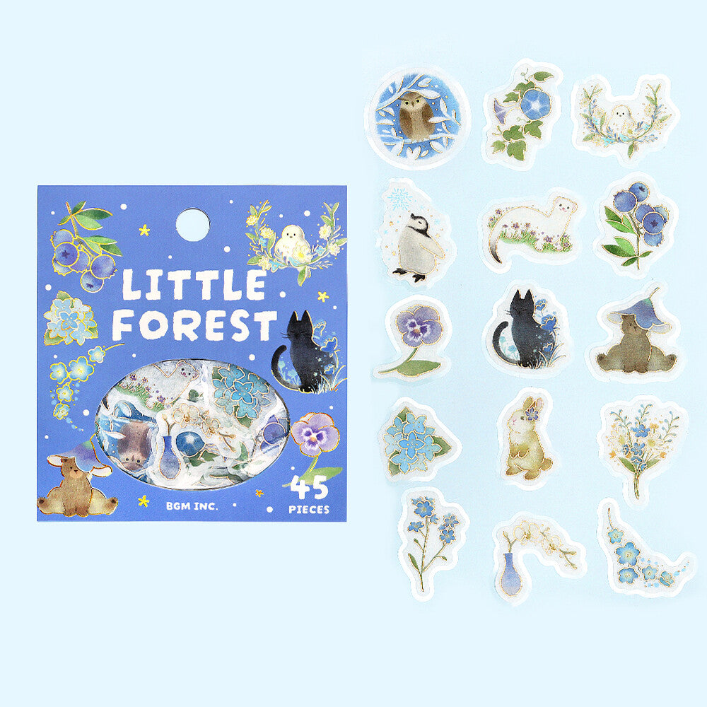 Little Forest Sticker Pack - Blue