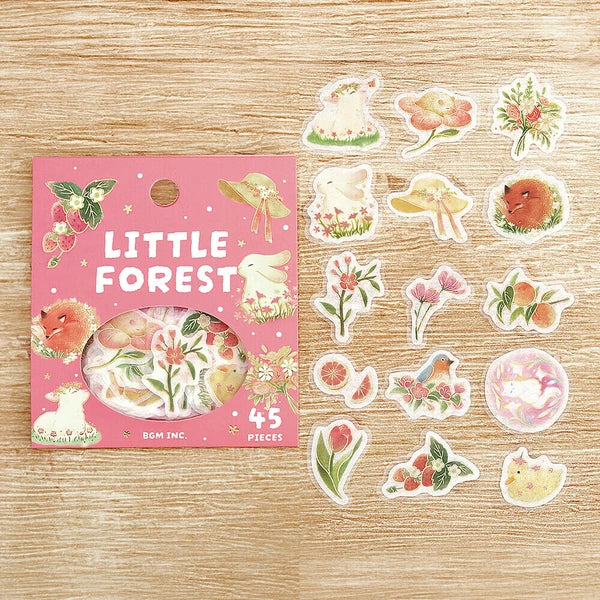Little Forest Sticker Pack - Pink