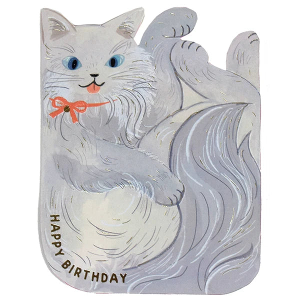 Grey - Birthday Greeting Card