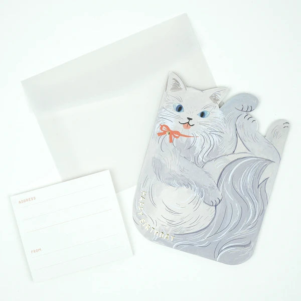 Grey - Birthday Greeting Card