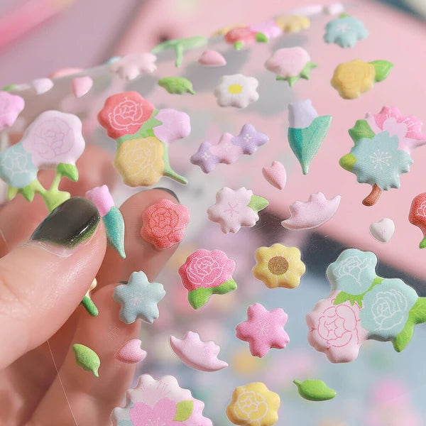 Mini Flower - Puffy Sticker Sheet