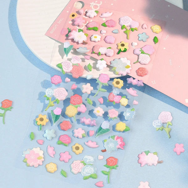 Mini Flower - Puffy Sticker Sheet