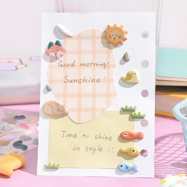 Mini Animal - Puffy Sticker Sheet