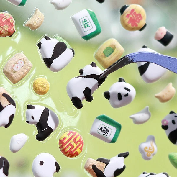 Mini Panda - Puffy Sticker Sheet