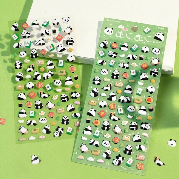 Mini Panda - Puffy Sticker Sheet