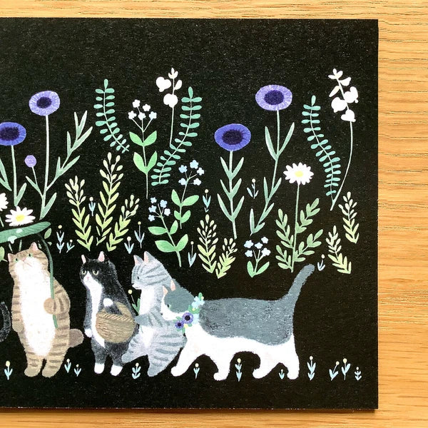 Invitation to the Land of Cats - Postcard