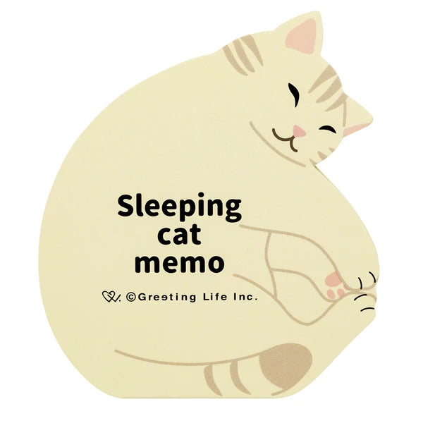 Sleeping Cat Memo Pad