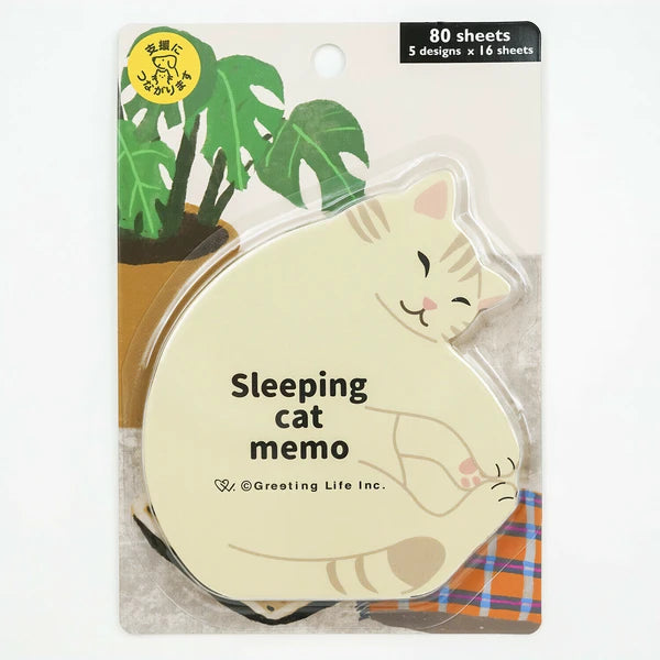 Sleeping Cat Memo Pad