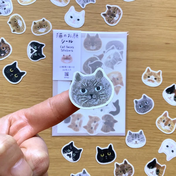 Cat Faces - Sticker Set