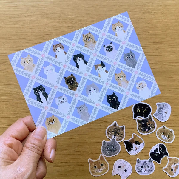 Cat Faces - Sticker Set