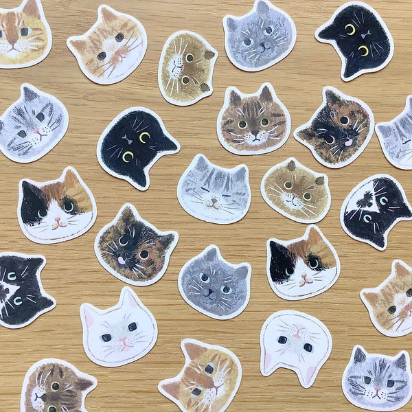 Cat Faces - Sticker Set