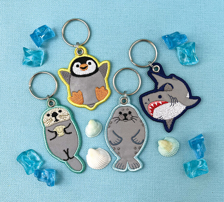 Sea Animal Reflective Keychain