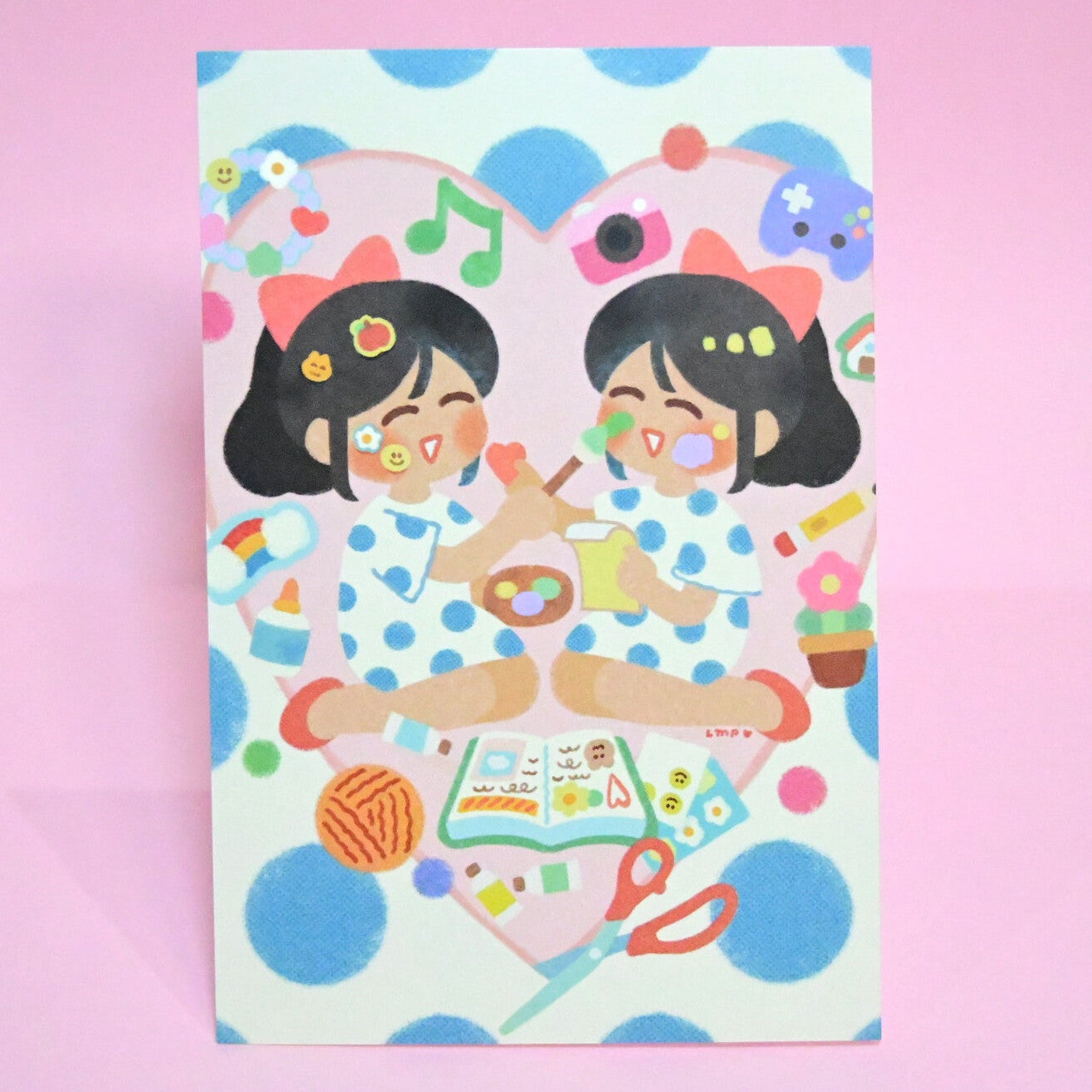 Stationery Girls - Postcard