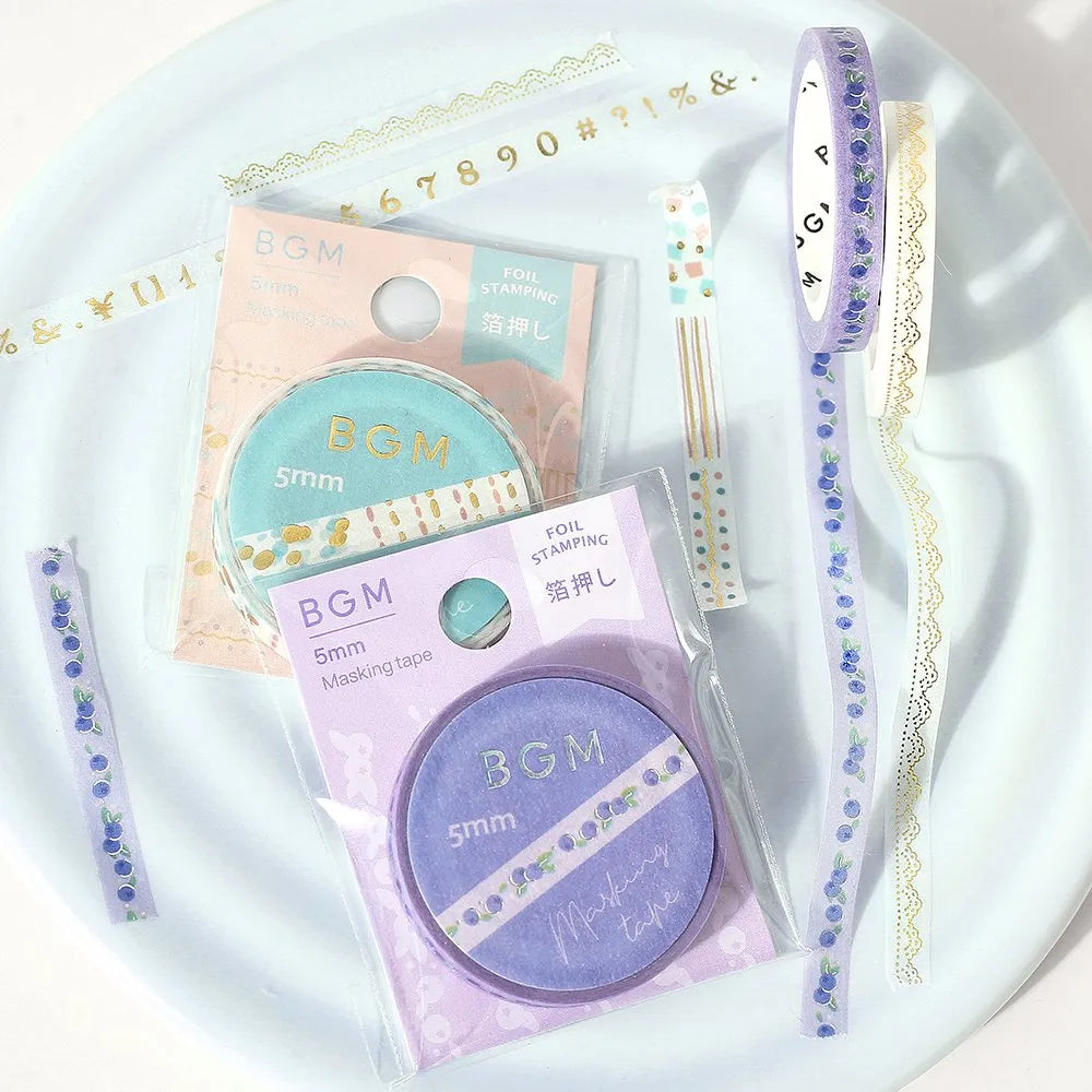 Blueberry - Thin Washi Tape