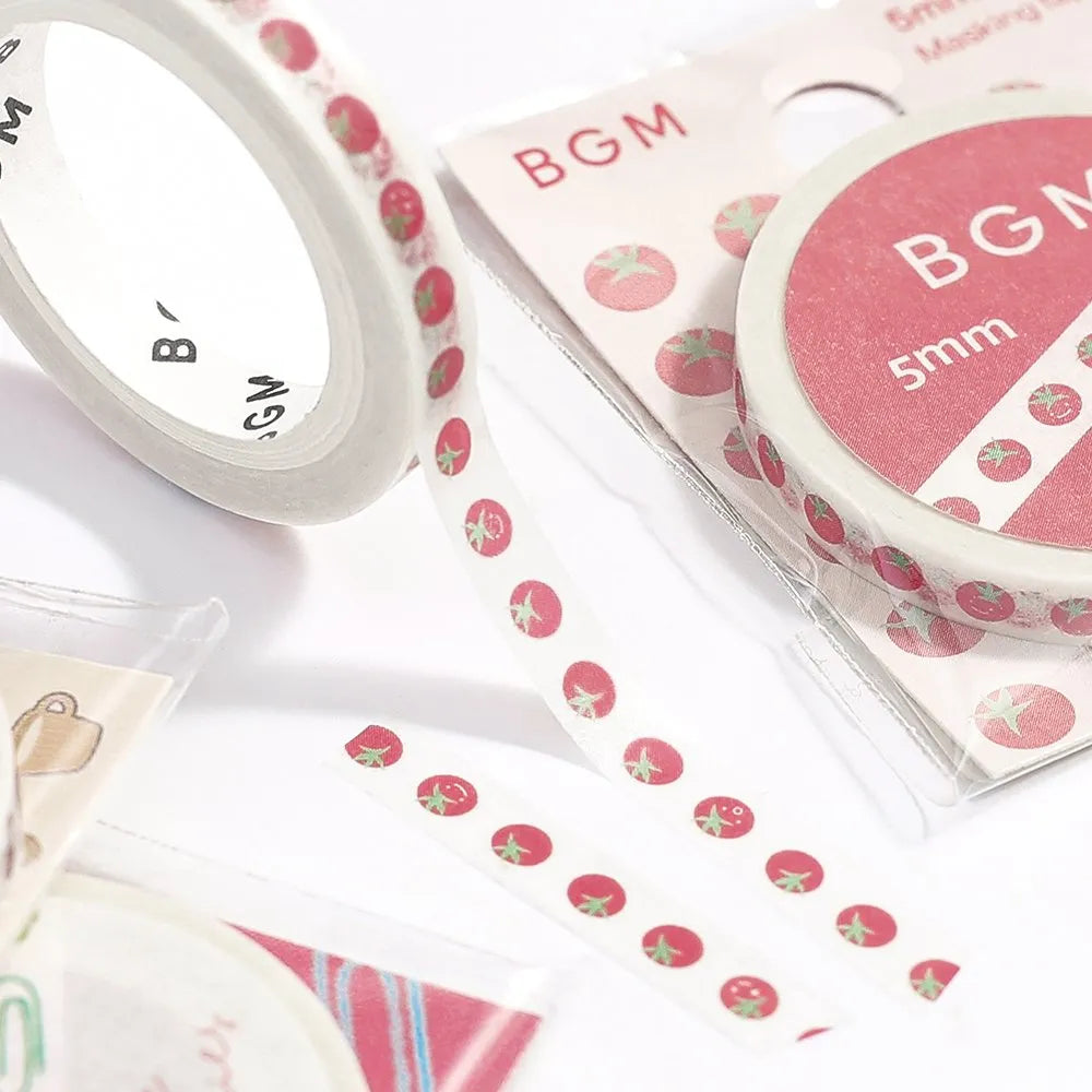 Tomato Time - Thin Washi Tape