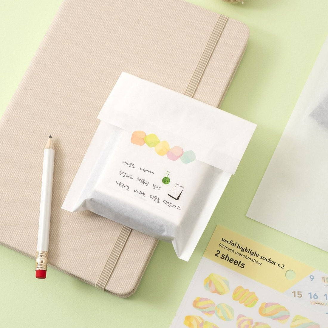 Marshmallow Highlight Stickers