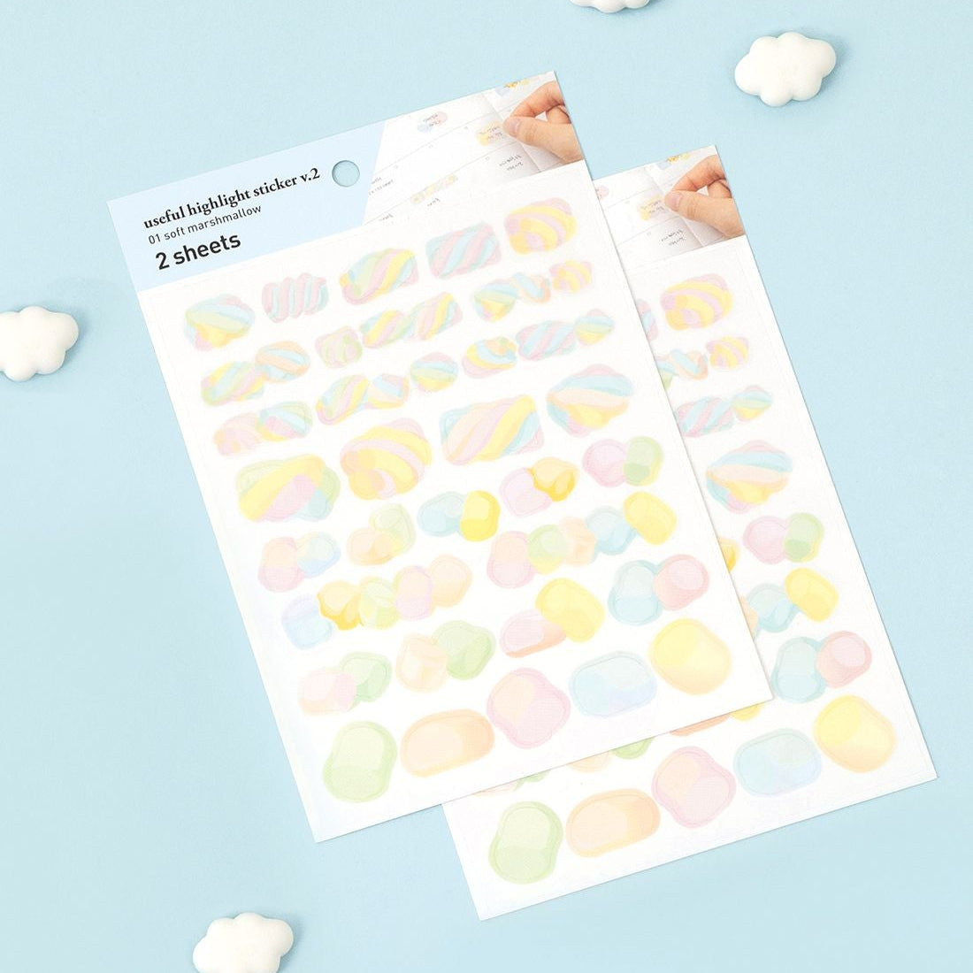 Marshmallow Highlight Stickers