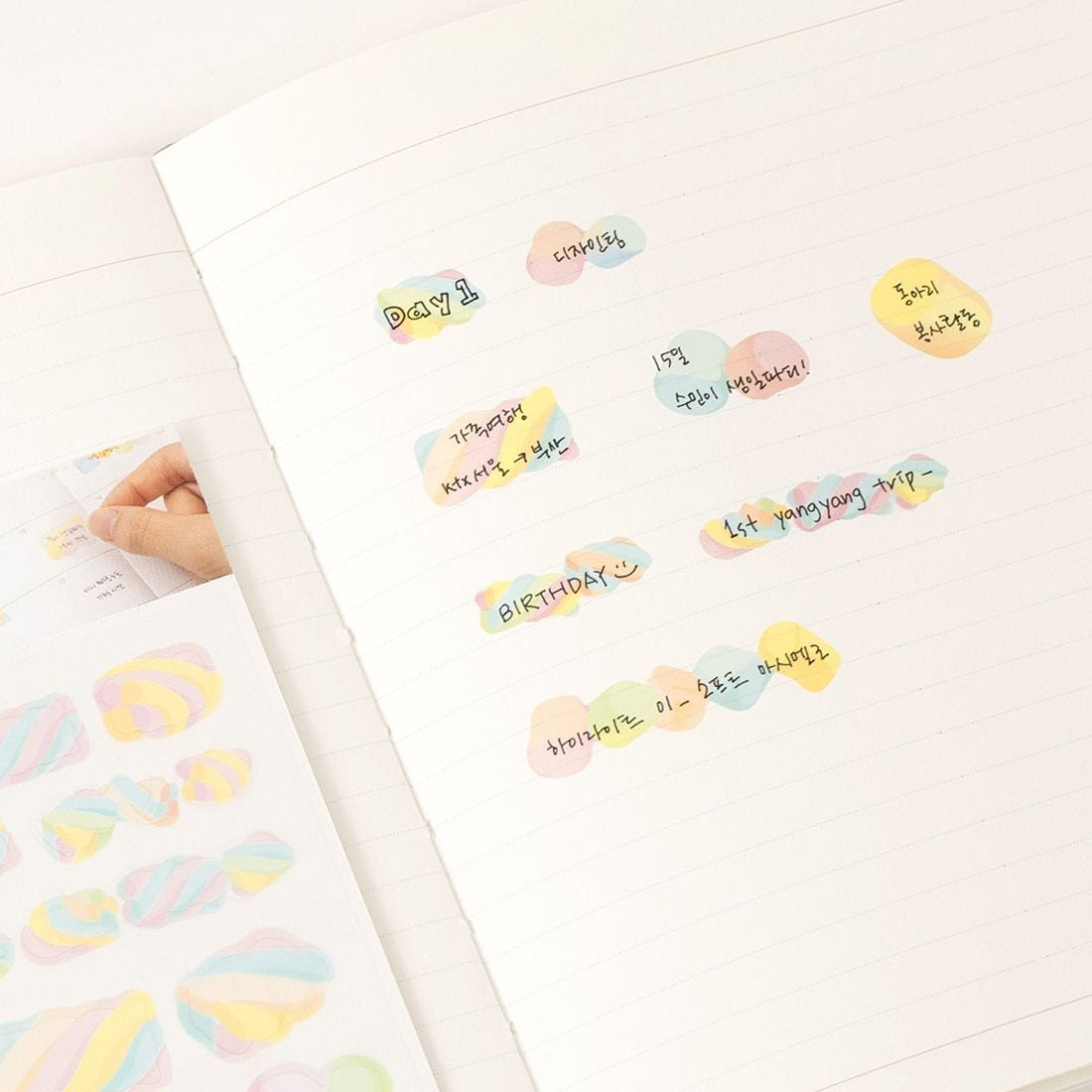 Marshmallow Highlight Stickers