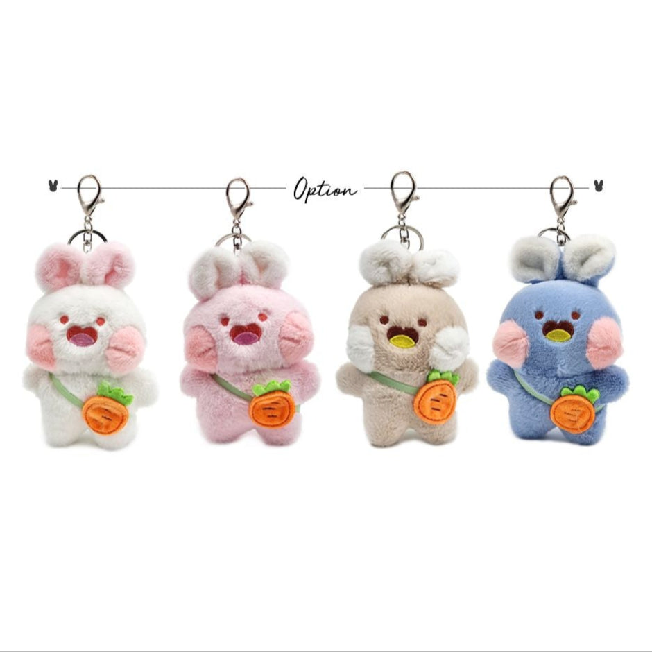 Fluffy Rabbit Keyring