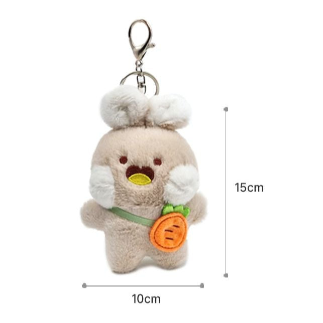 Fluffy Rabbit Keyring