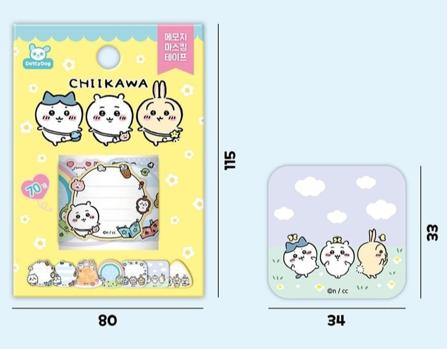 Chiikawa Memo Washi Tape