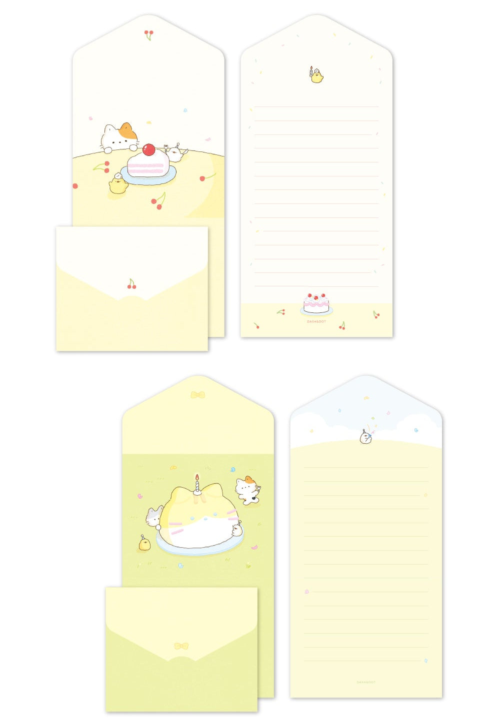 Kitty Friends - Folding Card Set