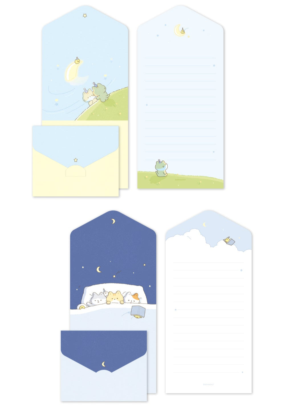 Kitty Friends - Folding Card Set
