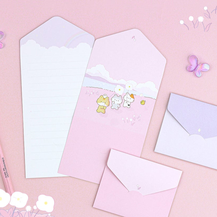 Kitty Friends - Folding Card Set