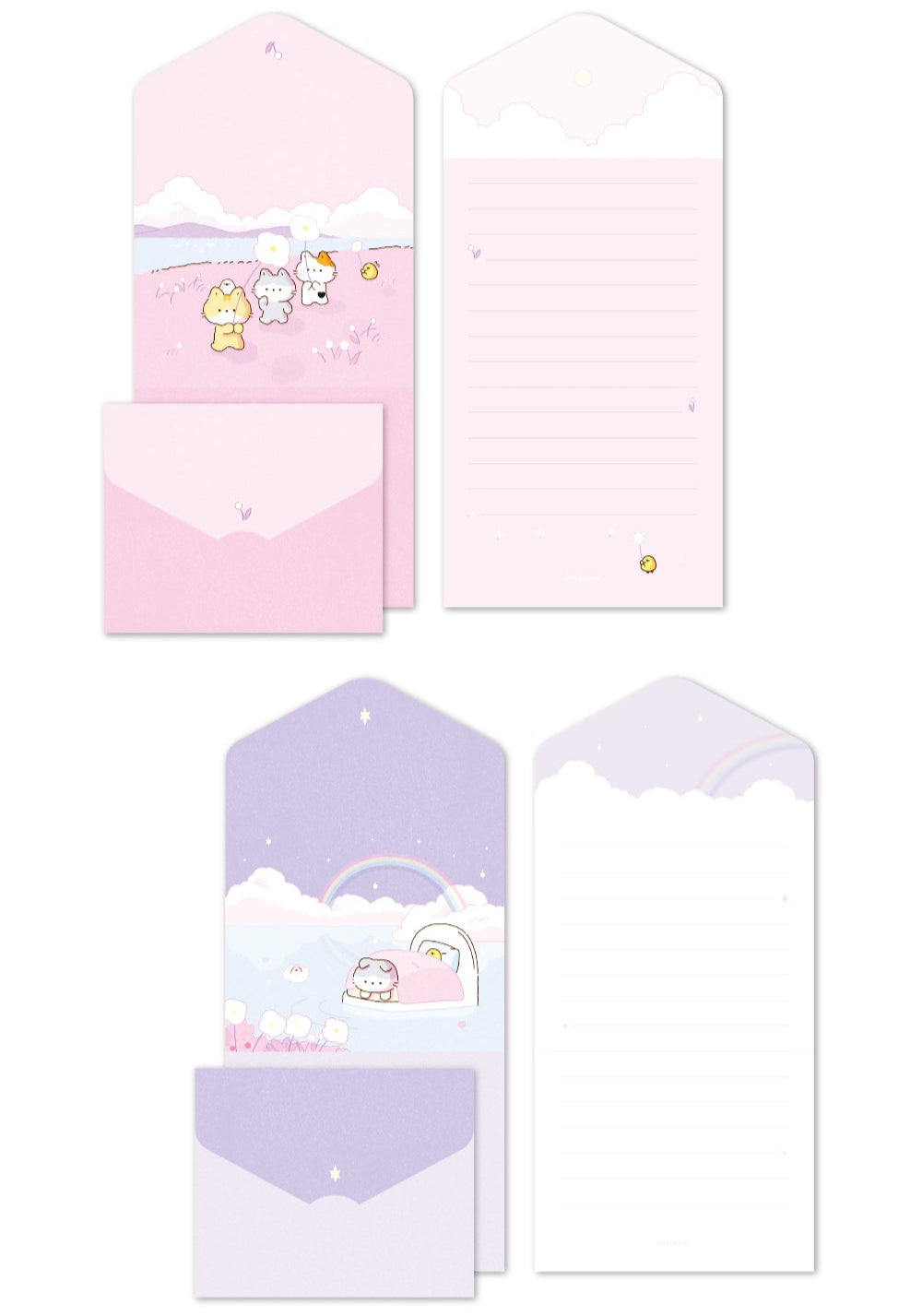 Kitty Friends - Folding Card Set