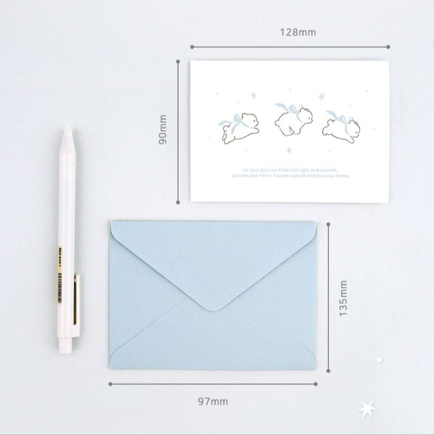 Fluffy Love - Letterpress Greeting Card