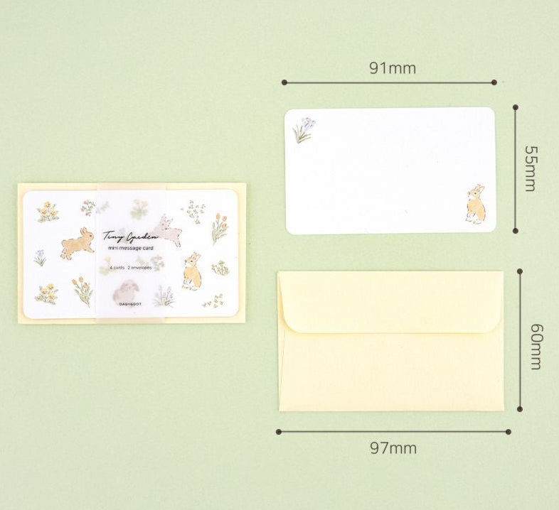 Tiny Garden - Mini Message Card