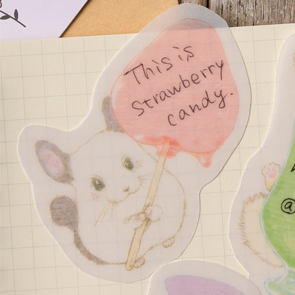 Chinchilla Strawberry - Sticky Note