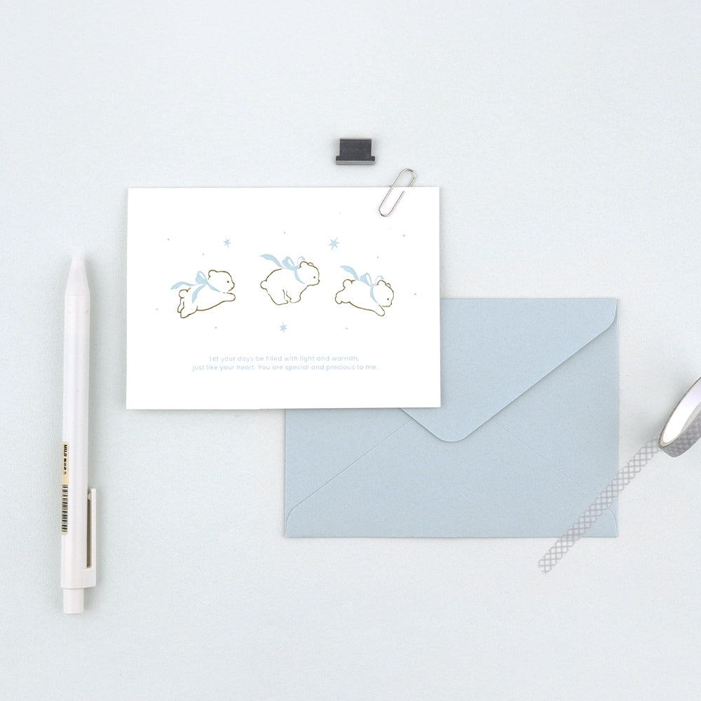 Fluffy Love - Letterpress Greeting Card