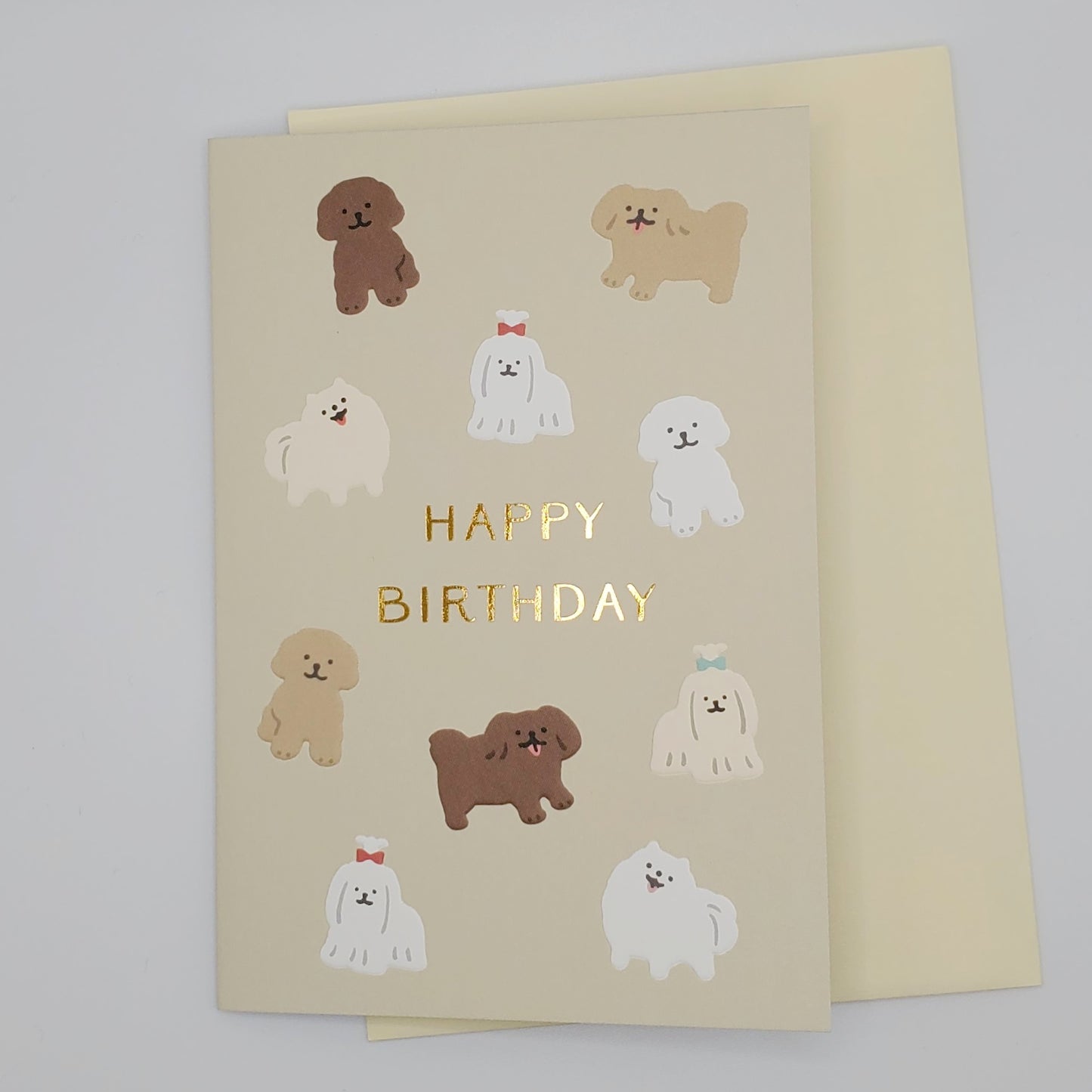 Birthday Dogs - Embossed Greeting Card