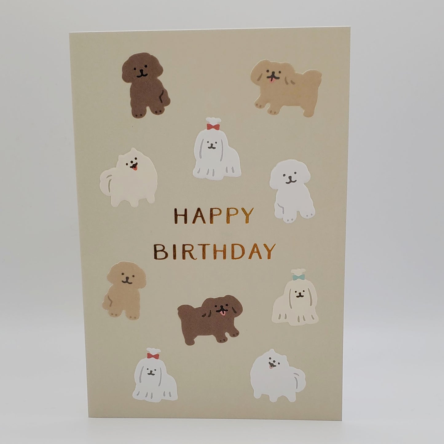 Birthday Dogs - Embossed Greeting Card