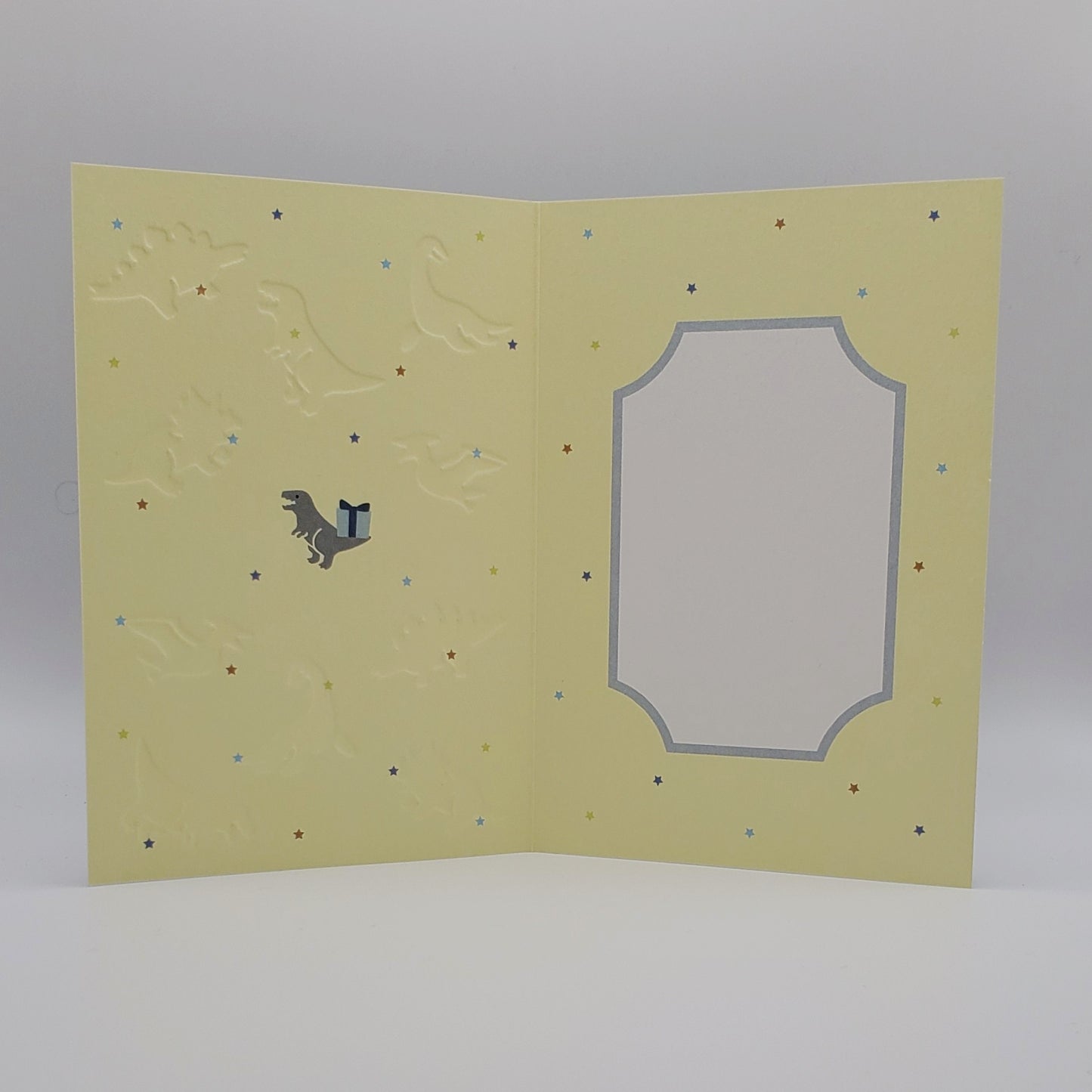 Birthday Dinosaurs - Embossed Greeting Card
