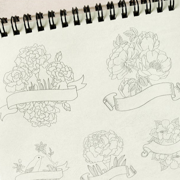Sticker Colouring Book