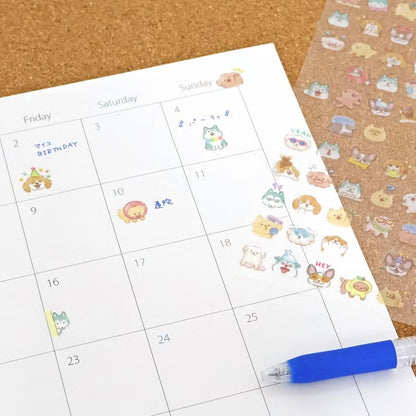 Dog Mood Icon - Sticker Sheet